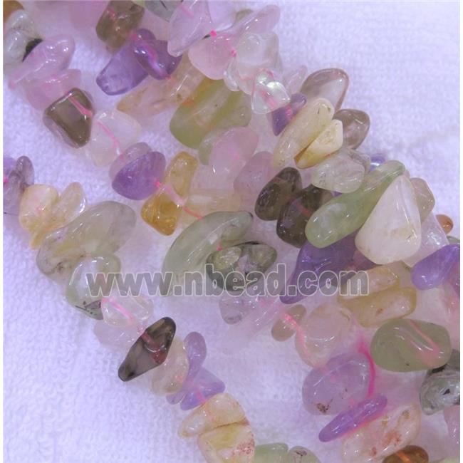 mixed gemstone beads, freeform