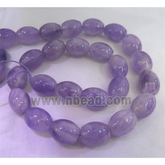 purple chrysoprase beads, barrel