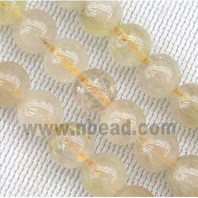 Golden Rutilated Quartz beads, round, AB-grade