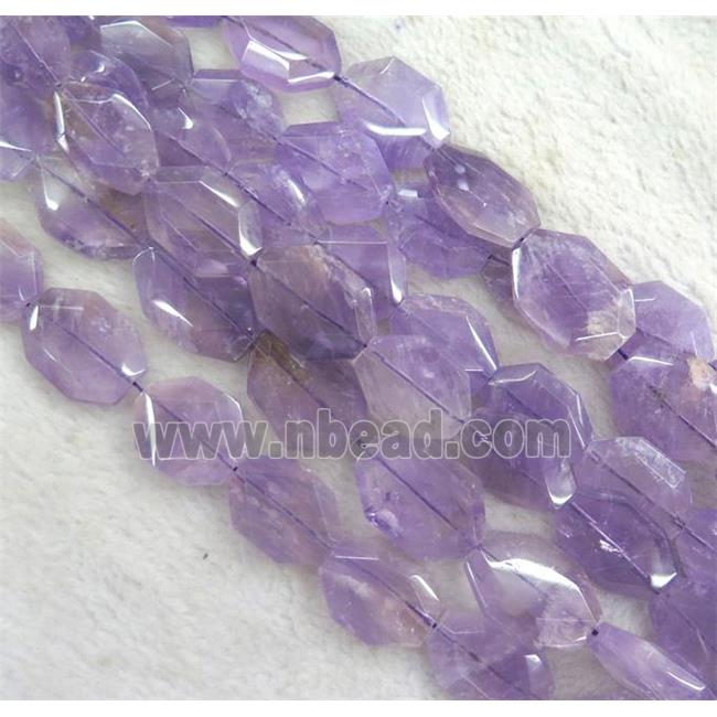 Ametrine beads, faceted oval, purple