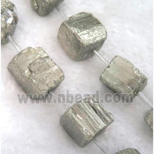 pyrite bead, cube