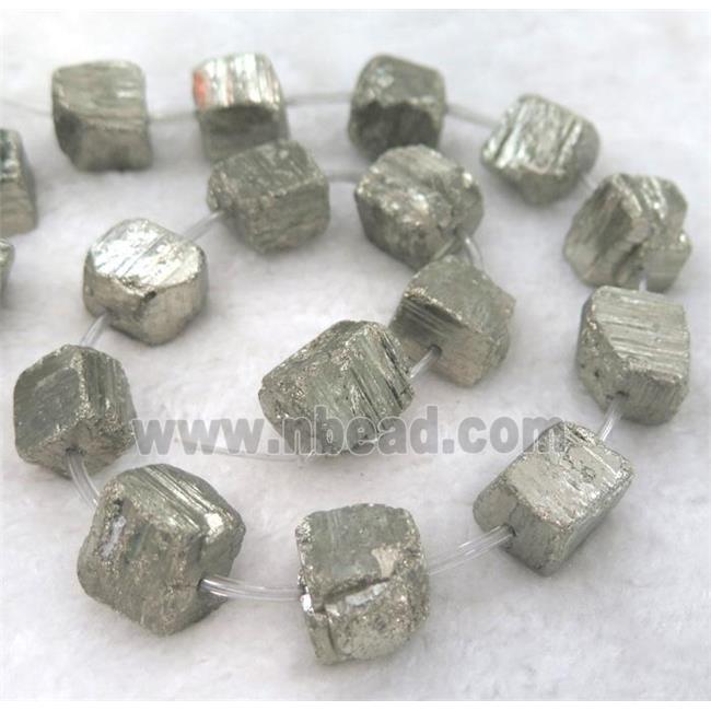 pyrite bead, cube