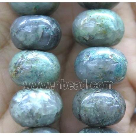 Green Garnet Rondelle Beads Smooth