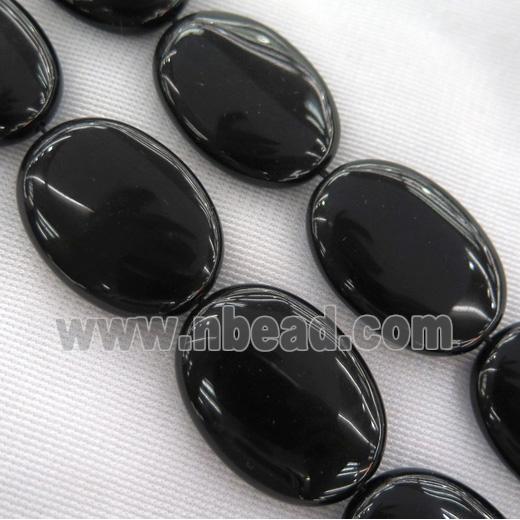 black onyx oval beads