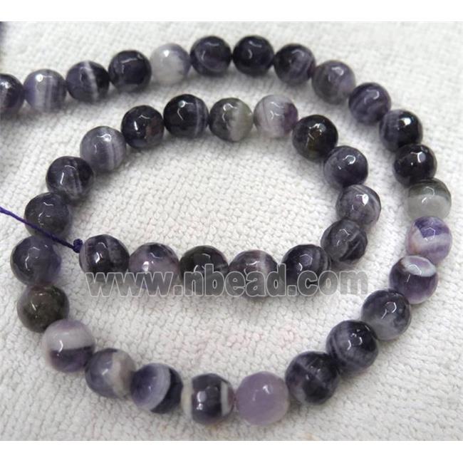 amethyst beads. faceted round