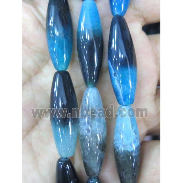 dichromatic Agate Beads, barrel