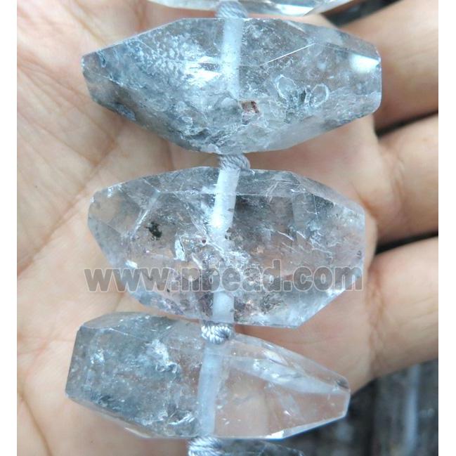 Black Rutilated Quartz beads, freeform