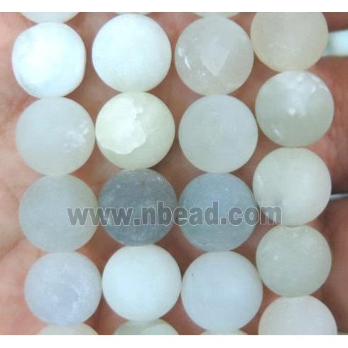 New Mountain Jade Beads, matte, round