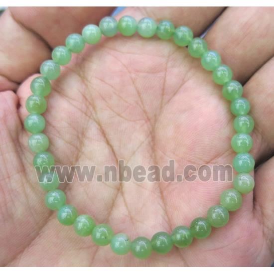 Australian Chrysoprase bracelet, round