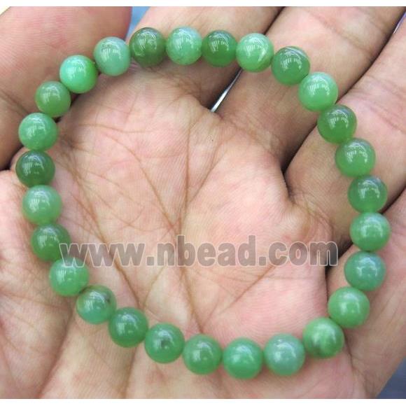 Australian Chrysoprase bracelet, round