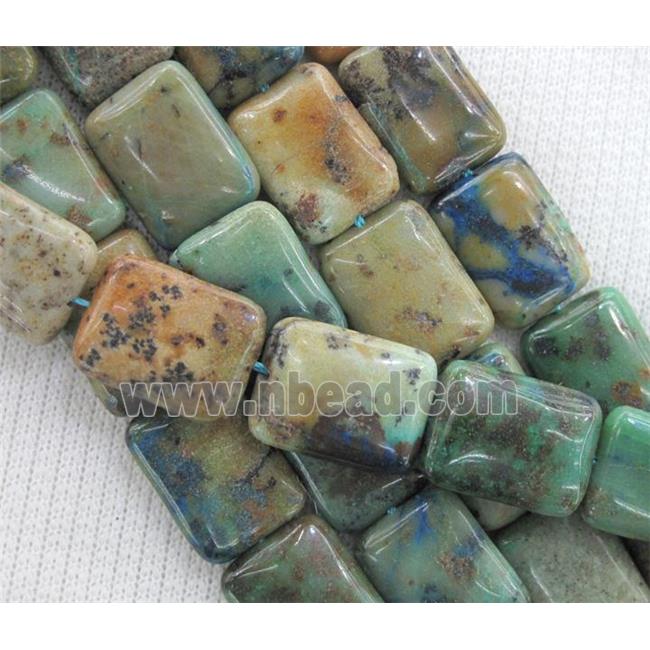 Azurite beads, rectangle