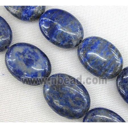 lapis lazuli beads, oval, blue