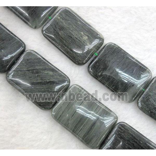 natural Seraphinite beads, rectangle