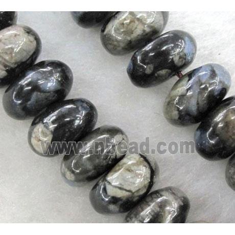 gray Opal Jasper Beads, rondelle