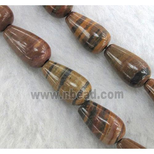 brown opal beads, teardrop