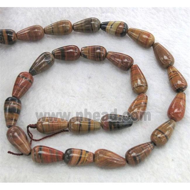 brown opal beads, teardrop