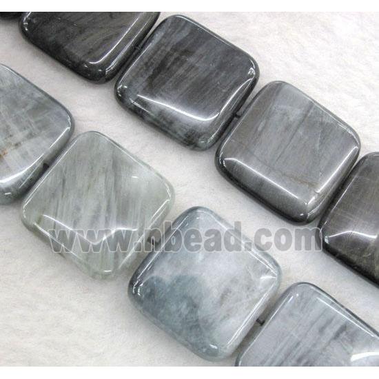 natural hawk Eye Stone beads, square