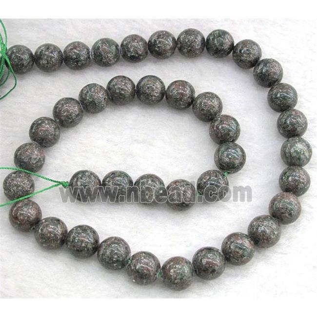 round red green Garnet Beads, B-Grade