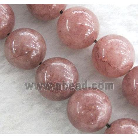 round Strawberry Quartz Beads