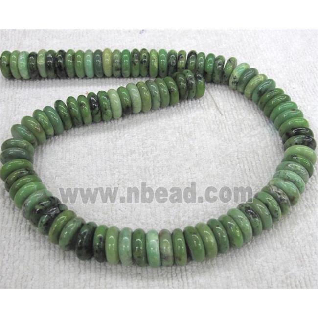 australian chrysoprase bead, rondelle, green