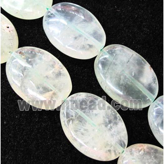 prehnite beads, oval