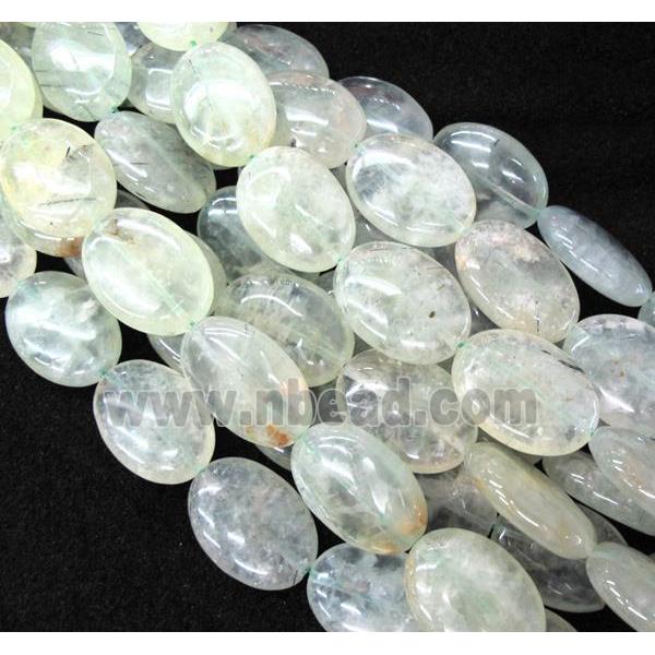 prehnite beads, oval