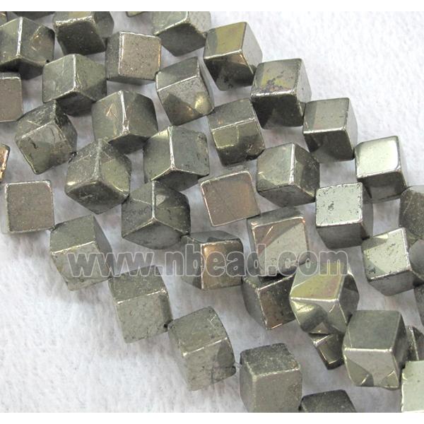 pyrite bead, cube