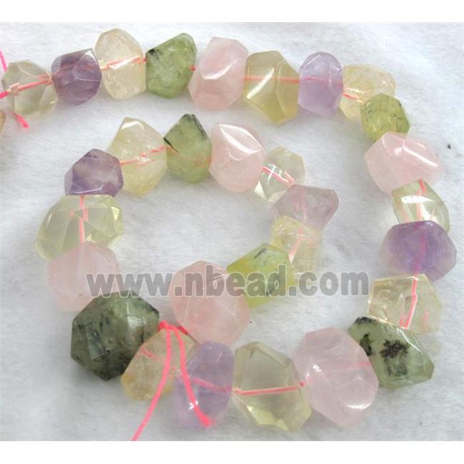 mix gemstone beads, freeform