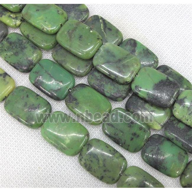 natural Australian Chrysoprase beads, rectangle