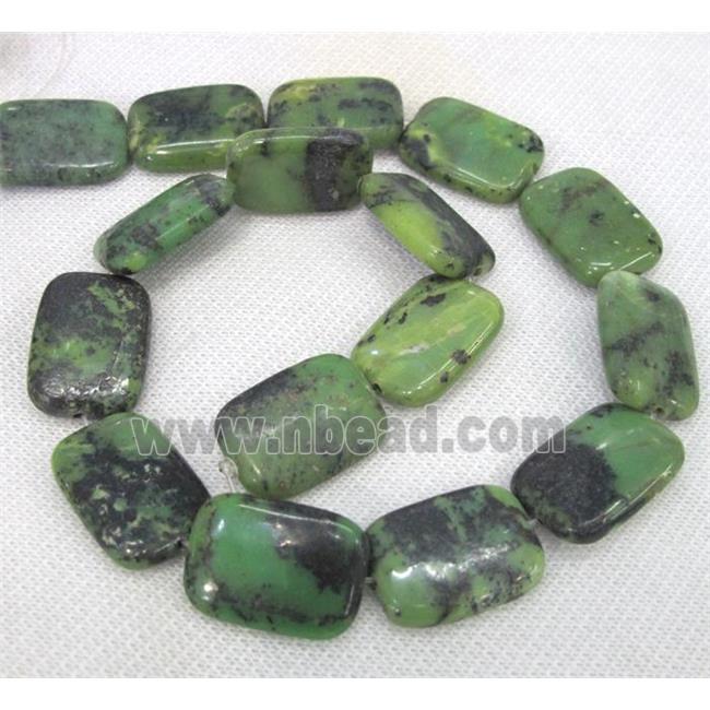 natural Australian Chrysoprase beads, rectangle