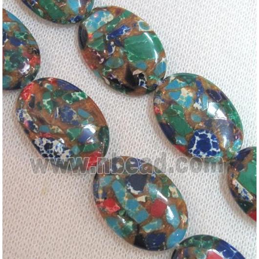 gemstone bead, oval