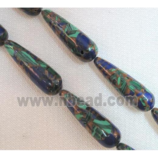 gemstone bead, teardrop