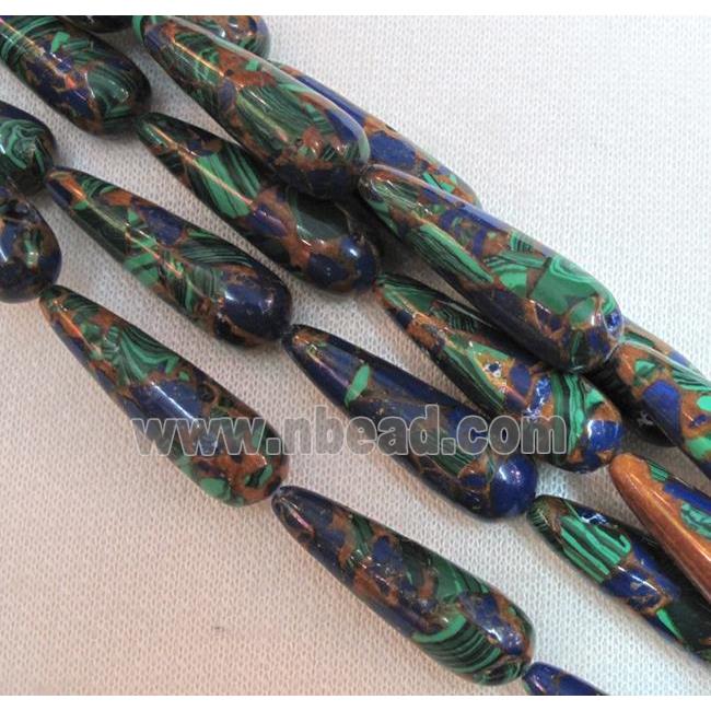 gemstone bead, teardrop