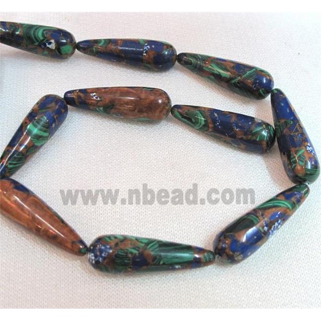 gemstone bead, teardrop