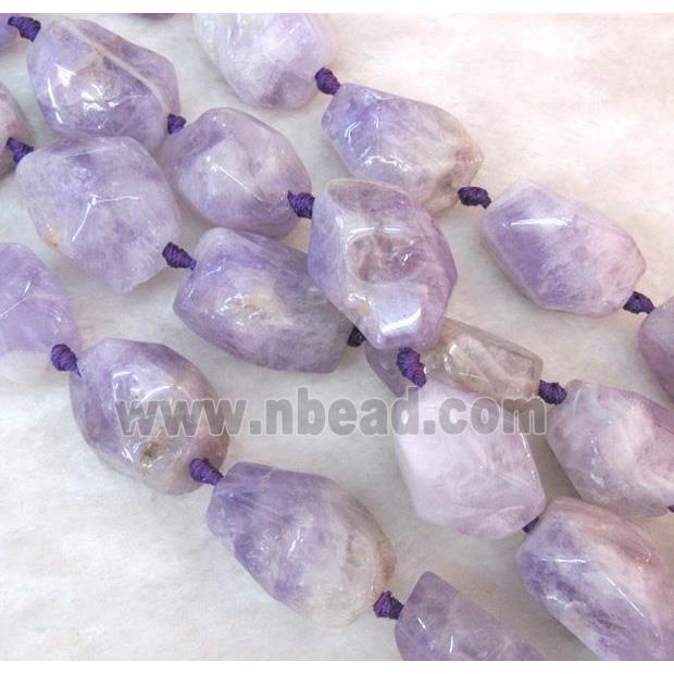 purple Chalcedony beads, freeform