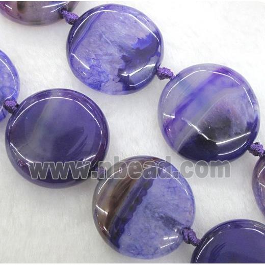 purple druzy agate circle beads