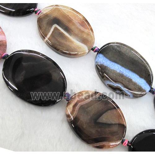 agate bead, oval