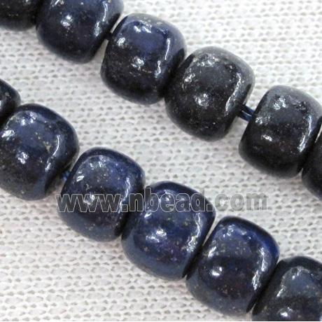 lapis lazuli beads, barrel