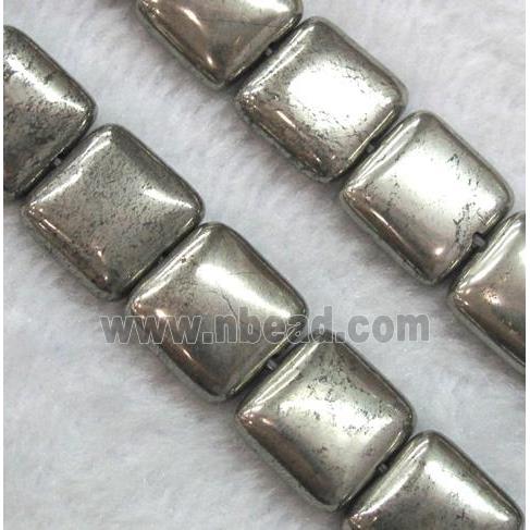 pyrite bead, square