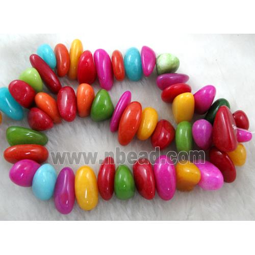 colorful jade opal bead, erose