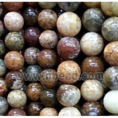 round flower Agate Stone beads