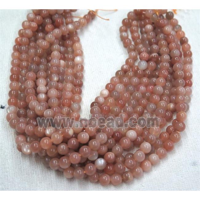 natural sunstone bead, round