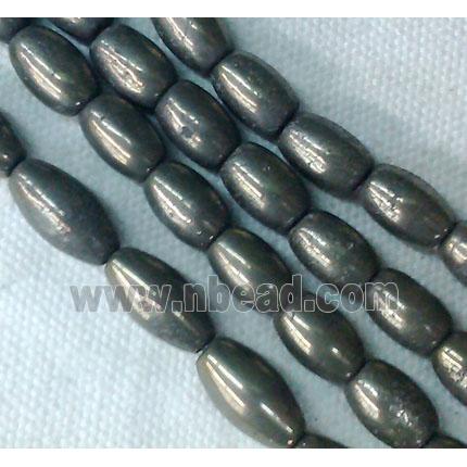 natural Pyrite Beads, rice