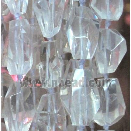 clear quartz bead, freeform