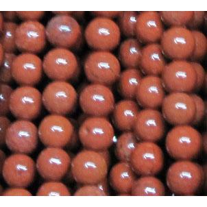 red jasper beads, tiny, round