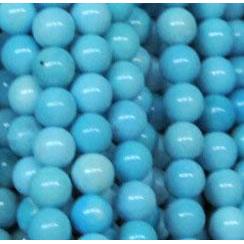 tiny turquoise bead, round, blue