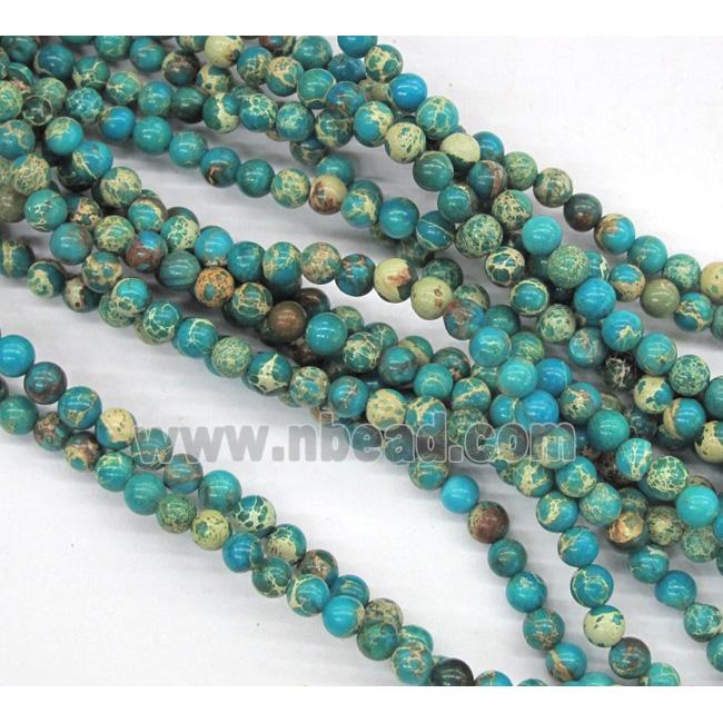 green Sea Sediment Jasper beads, round