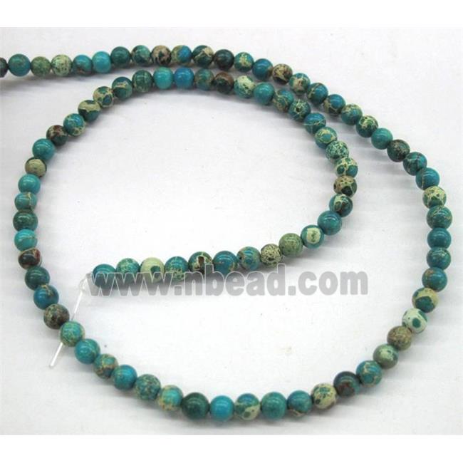 green Sea Sediment Jasper beads, round