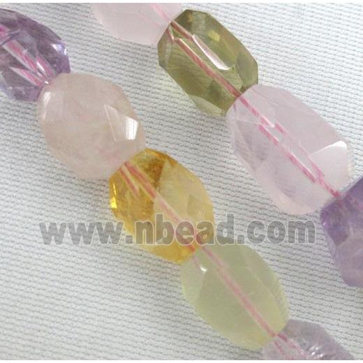 mixed gemstone nugget beads, freeform