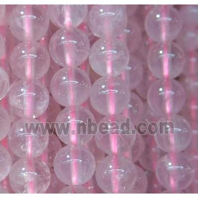 round Malagasy Rose Quartz beads